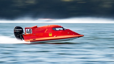 Motion blur suggesting high speed